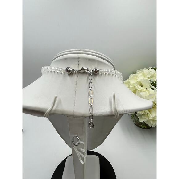 Swarovski Vintage Graduated
 Faceted Crystal Bead Necklace Statement Jewelry - Picture 10 of 16